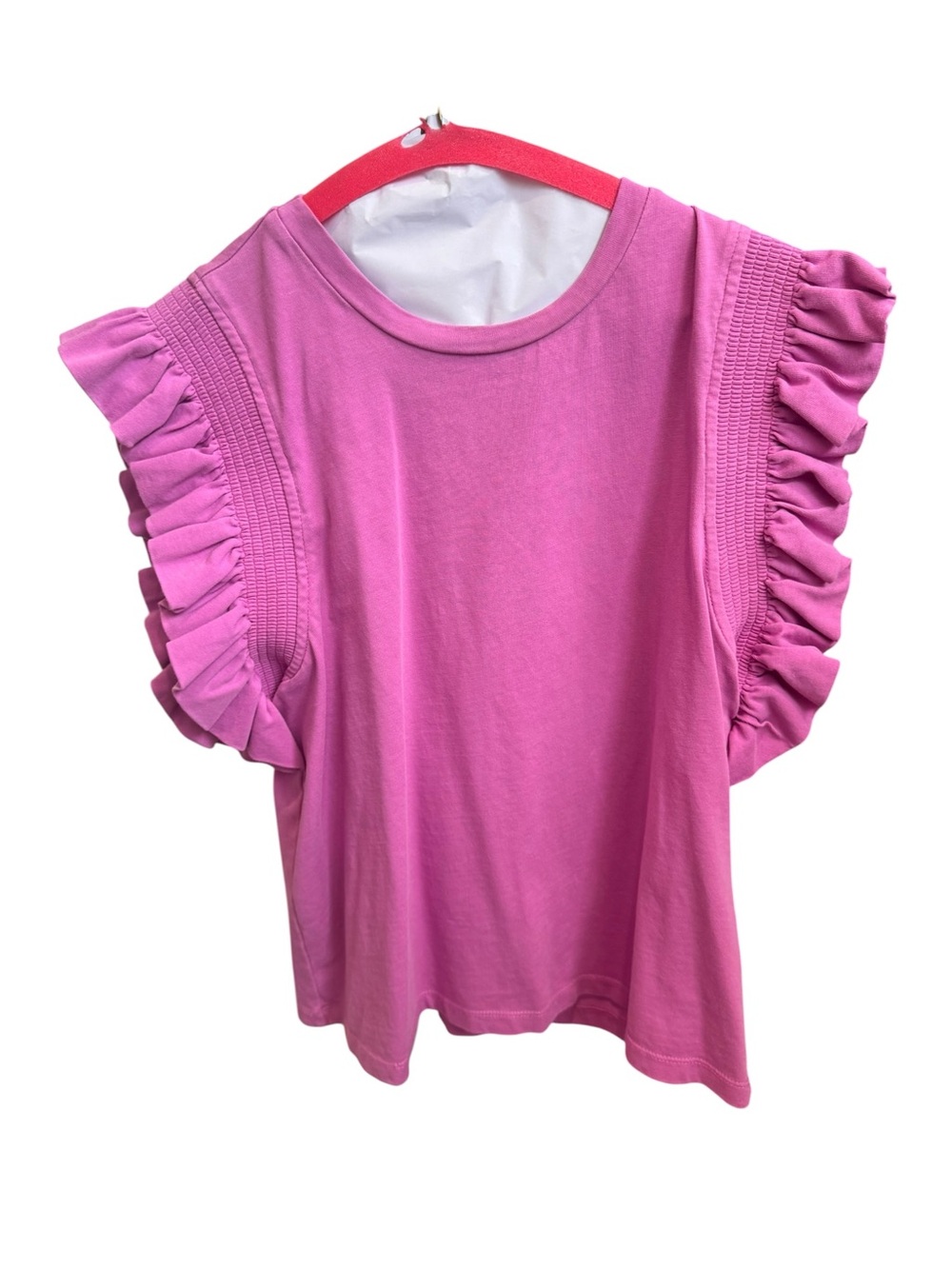 Women’s English Factory Ruffle Sleeve Tee